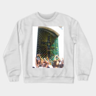 tying the sacred ribbon in the temple Crewneck Sweatshirt